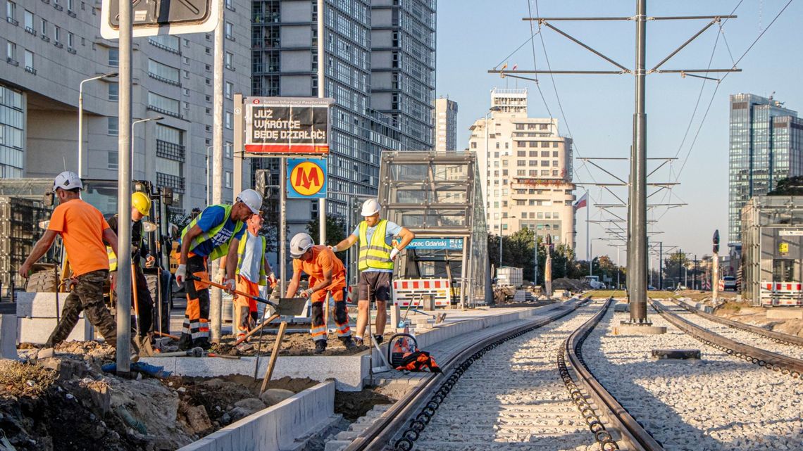 Remont torowiska na ul. Słomińskiego