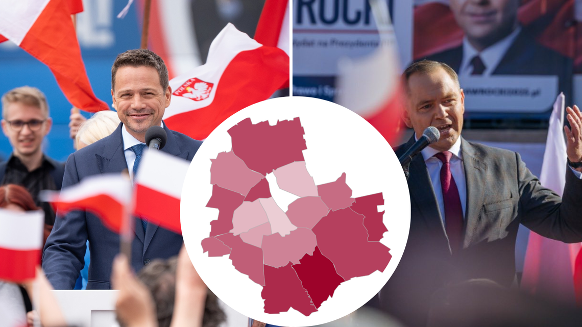 Wyniki wyborów w Warszawie.