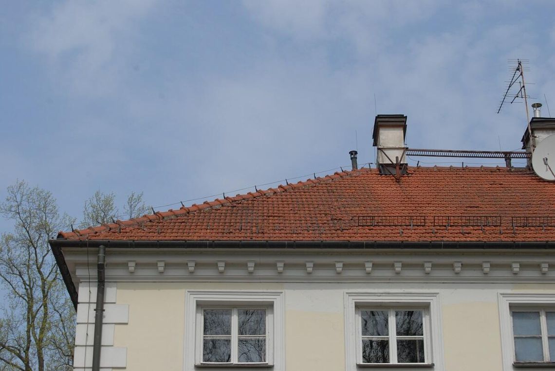 Zabytkowa oficyna pałacowa w Natolinie ma już nowy dach