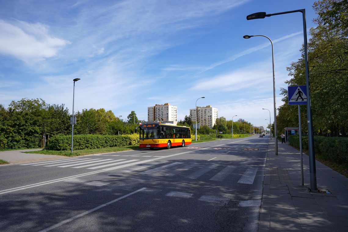 Przejście dla pieszych przy ul. Woronicza