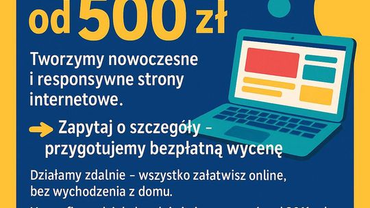 Strona internetowa za 500 zł - nowoczesny wygląd. Gotowa nawet w kilka dni! Strona internetowa za 500 zł - nowoczesny wygląd. Gotowa nawet w kilka dni!