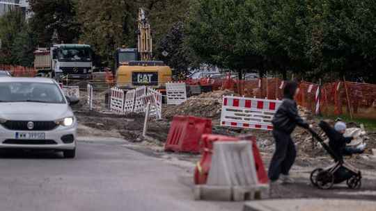 Warszawskie Odolany - osiedle Bliska Wola, lokomotywownia i ulica Jana Kazimierza.