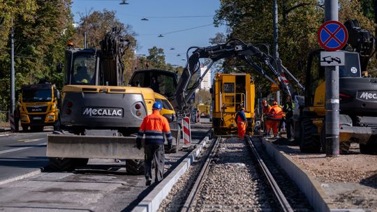 Tramwaje od poniedziałku wracają na al. Waszyngtona