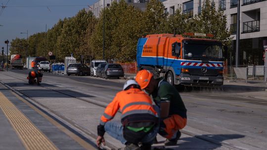 Ostatnie przymiarki do otwarcia Tramwaju do Wilanowa.