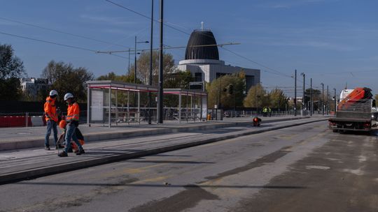 Ostatnie przymiarki do otwarcia Tramwaju do Wilanowa.