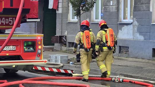 Pożar w Warszawie na ul. Miedzianej