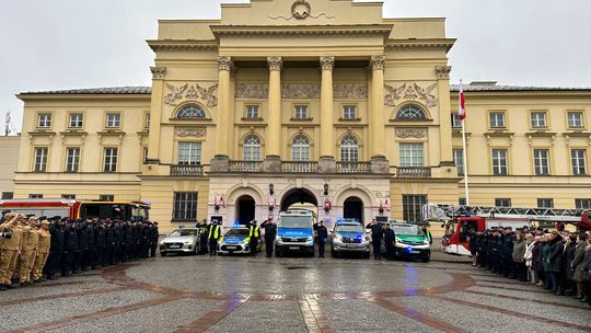 Pożegnanie tragicznie zmarłego policjanta