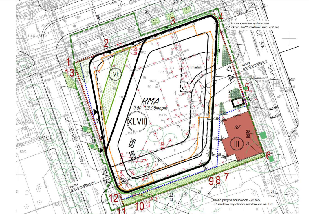 Plan wieżowca