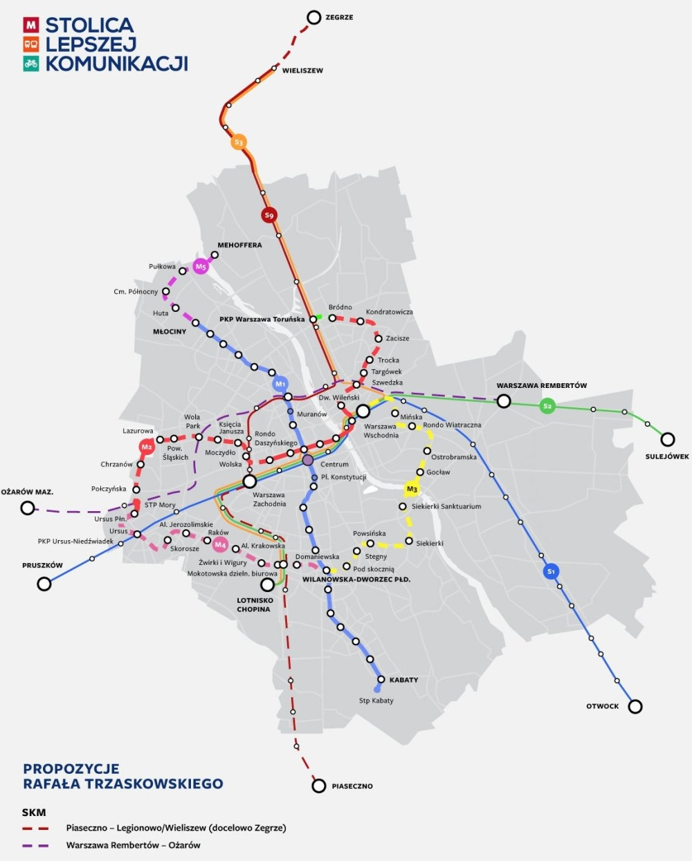 Obietnica Rafała Trzaskowskiego z kampanii wyborczej w 2018 roku. Metro do Ursusa. 