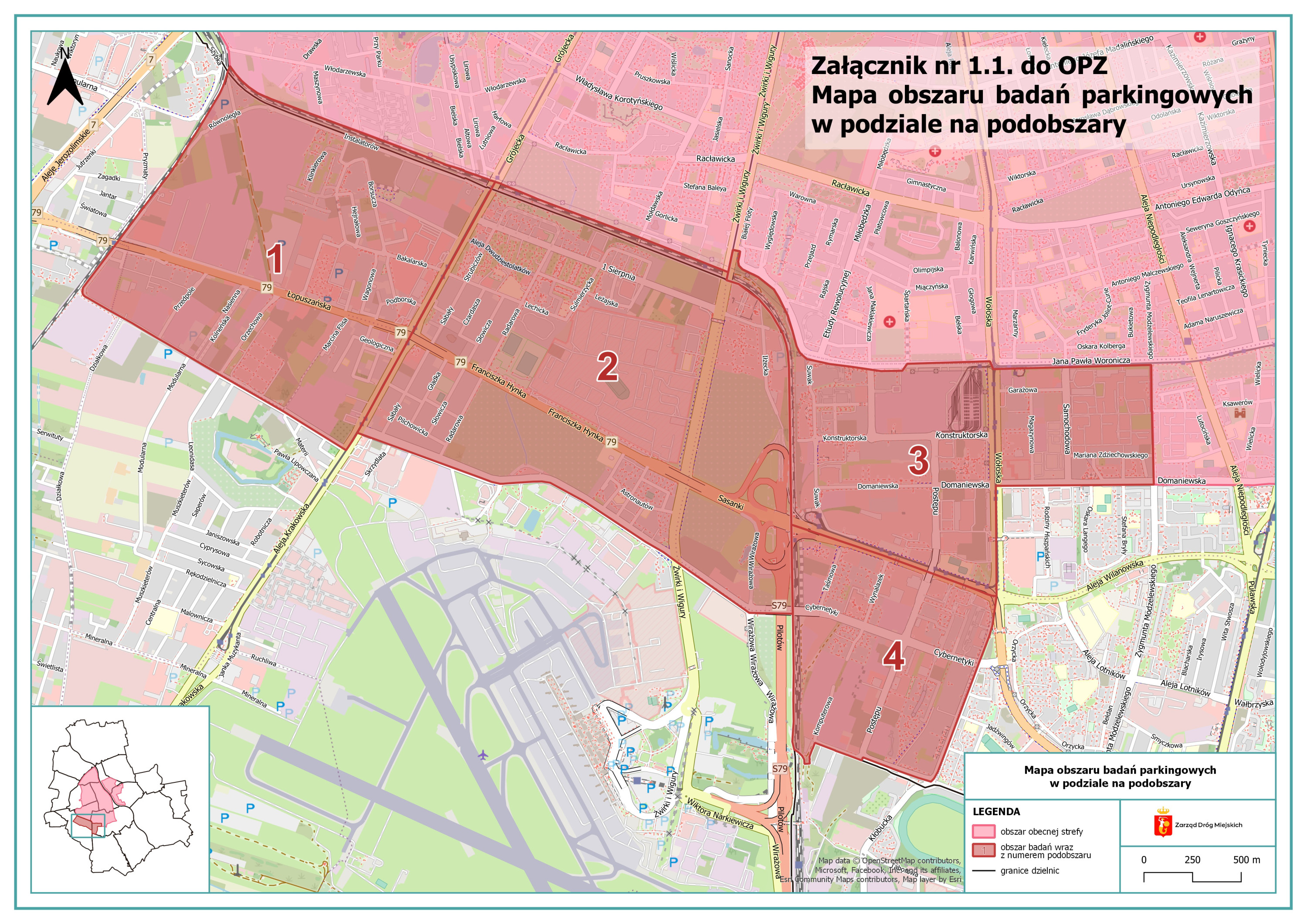 Tak ma wyglądać nowa strefa płatnego parkowania na Służewcu i Włochach w Warszawie